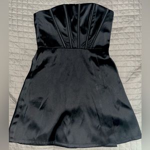 Black corset dress